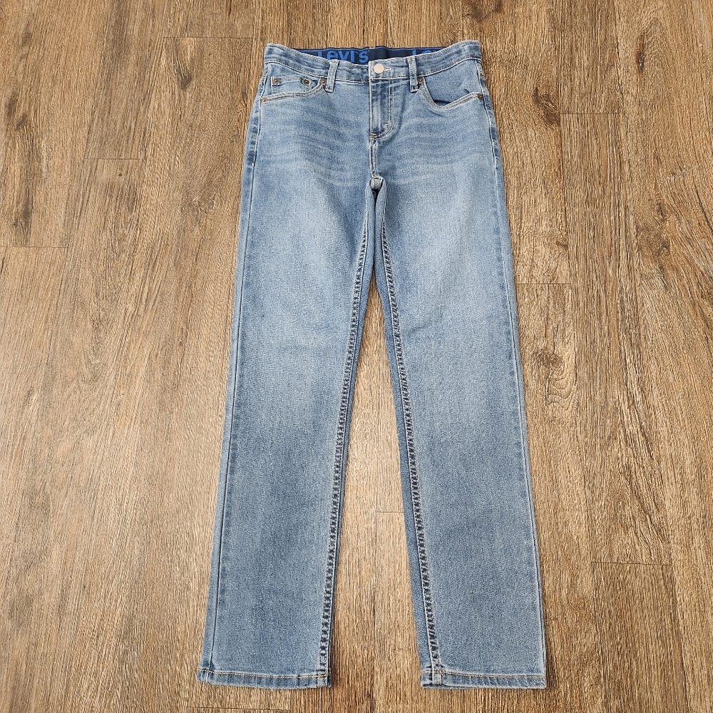 Levi Strauss & Co 502 TM, Boys Blue Jean, Size 14 Regular, W27 - L29, Blue Waist